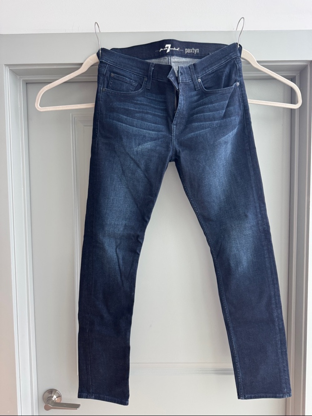 7 For All Mankind Men's Indigo Slim Jeans